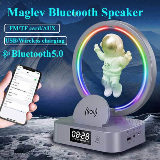 WemTool - Magnetischer Astronaut Bluetooth Lautsprecher Uhr Laden
